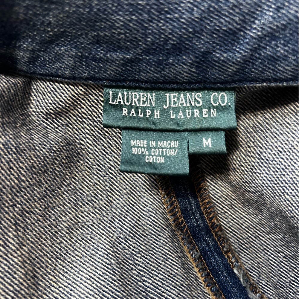 Ralph Lauren Mid Length Blue Denim Jacket - Picture 10 of 10